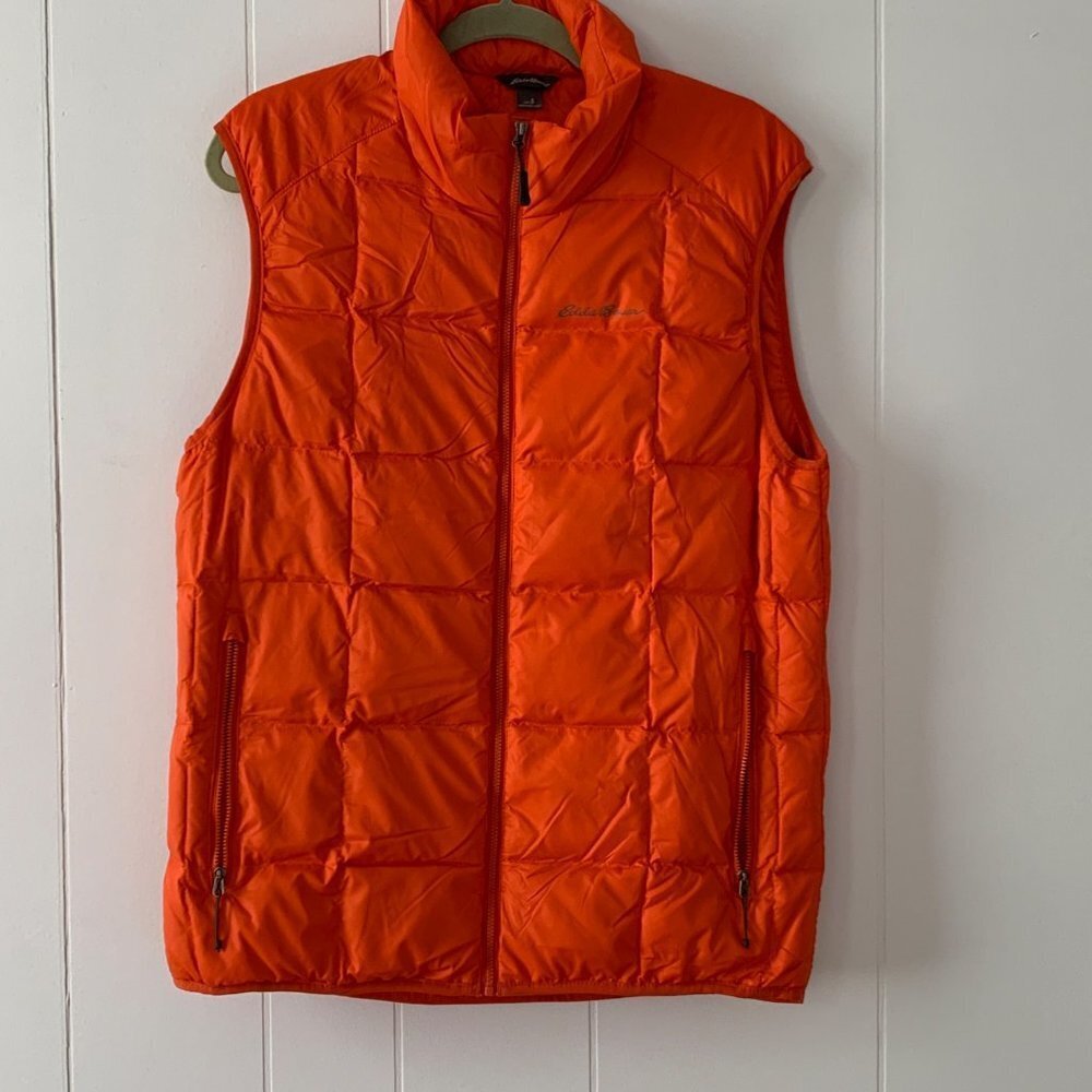 Eddie Bauer Mens EB700 Red Goose Down Puffer Vest Sz S - Picture 2 of 16